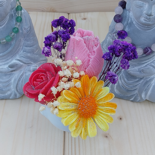 Bouquet bougie fondant 4 parfums - 2