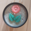 Bougie décorée - Jasmin
