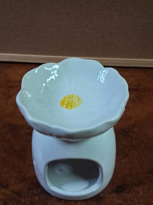 Brûle Parfum en Céramique en Forme de Fleur