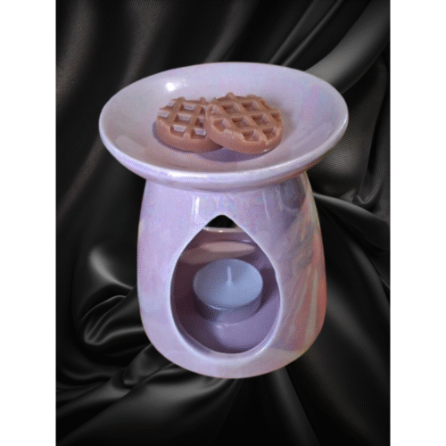 Brûle parfum céramique avec fondants parfumés et bougie chauffe‑plat