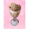 Bougie gourmande glace Café du Brésil en verre rose – Douceur de Grasse