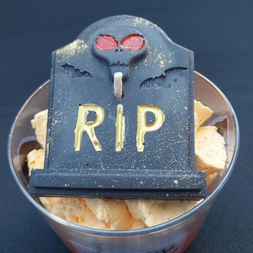 La Bougie d'Halloween "La Pierre Tombale"