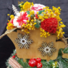 Le Traîneau du Renne Doré & Son Bouquet Fleuri