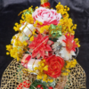 Le Traîneau du Renne Doré & Son Bouquet Fleuri